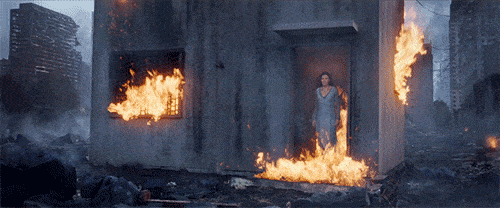 Insurgent house on fire GIF