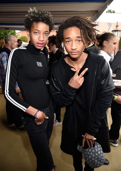 Willow Smith and Jaden Smith at the Roc Nation Pre-Grammy Brunch