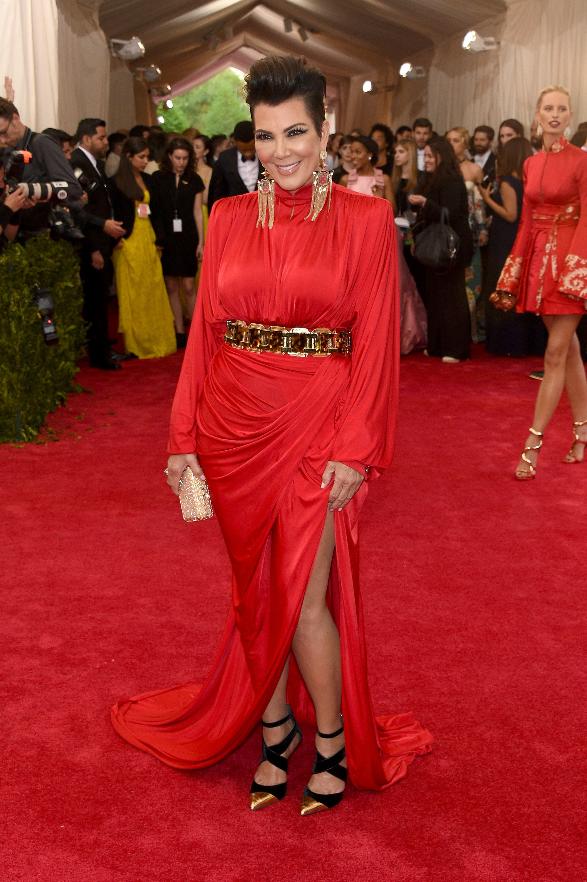 Kris Jenner in Balmain.