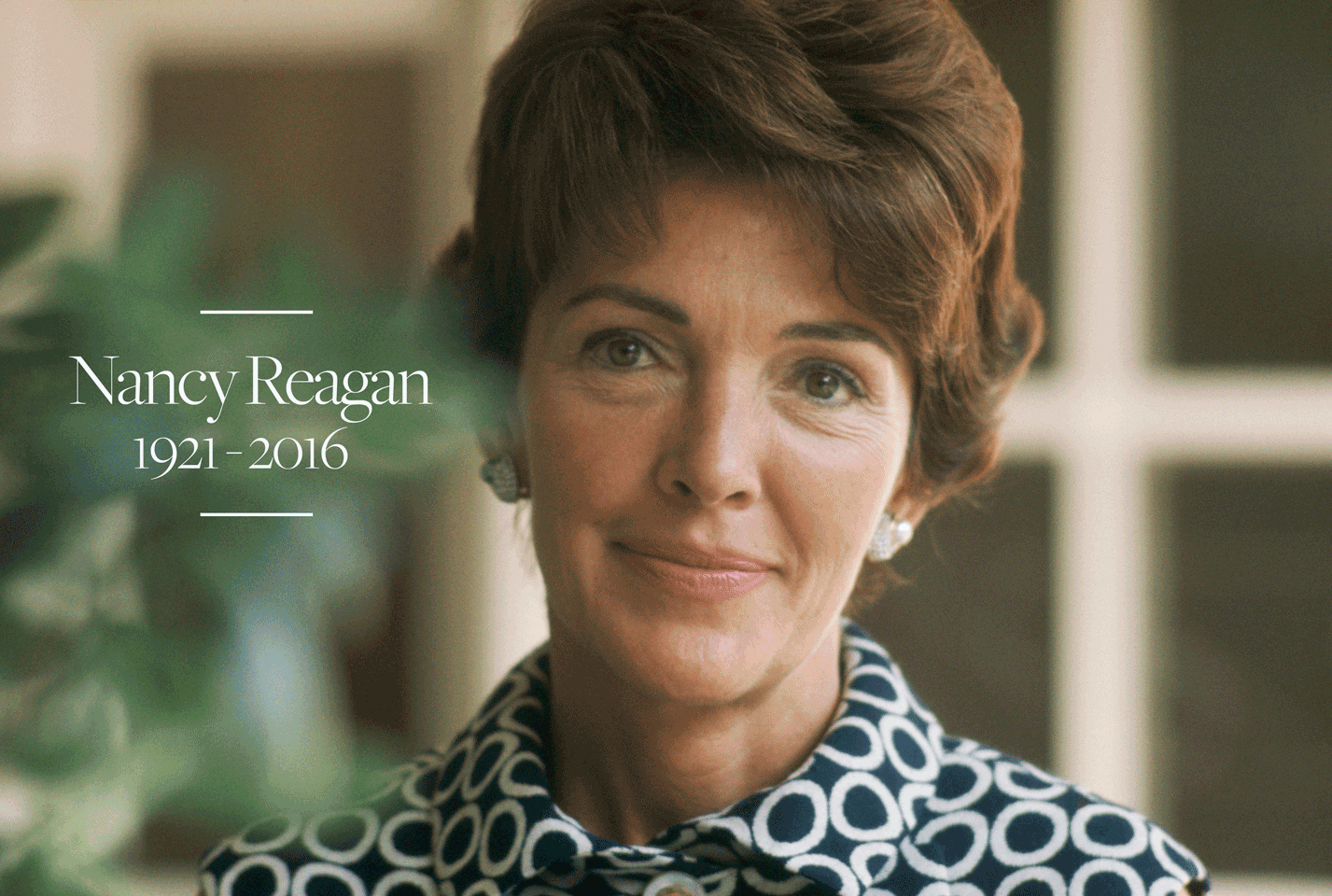 Former First Lady Nancy Reagan Dies At 94