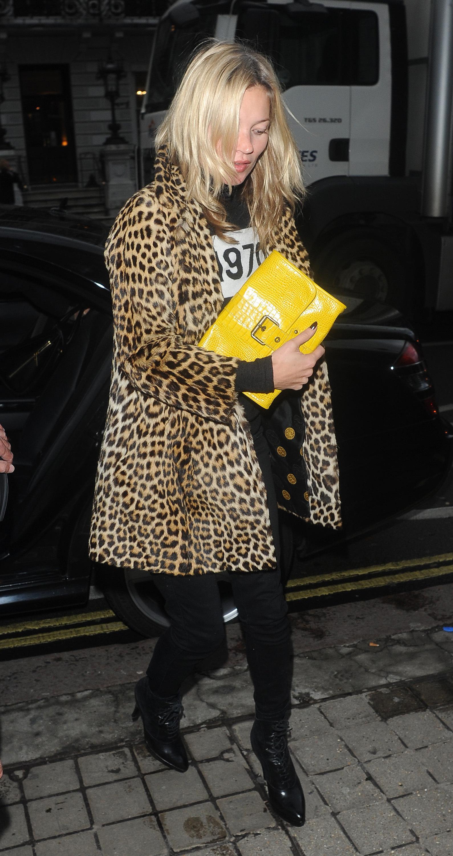 Kate Moss | Leopard Print Coats Forever and Ever