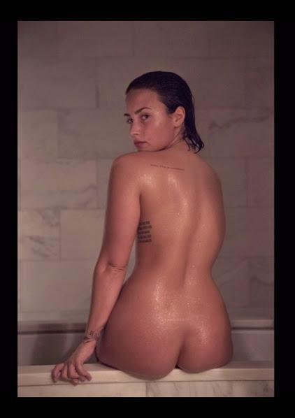 Demi Lovato Nude Porn - Demi Lovato Goes Naked and Un-Retouched In the Name of Body Confidence