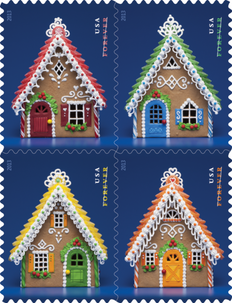 The Woman Behind the Post Office’s Gingerbread Stamps