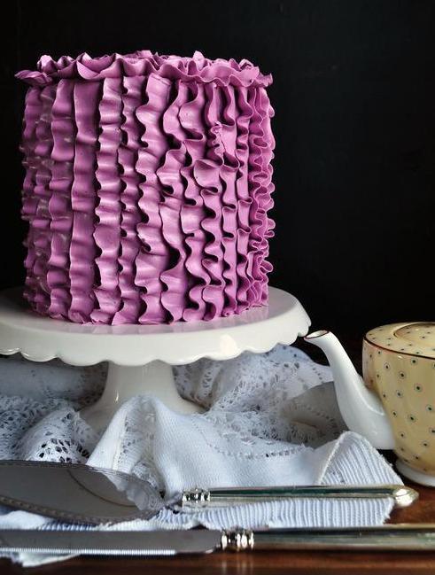 How to Make a Pink Ombre Ruffle Cake with Fondant Frills by Pink Cake  Princess - YouTube