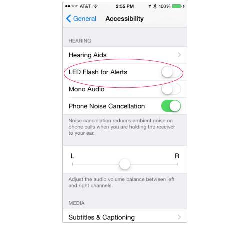 iPhone accessibility settings