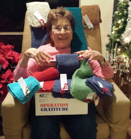 95 Year Old Grandma Knits Hundreds Of Holiday Scarves For U S Troops