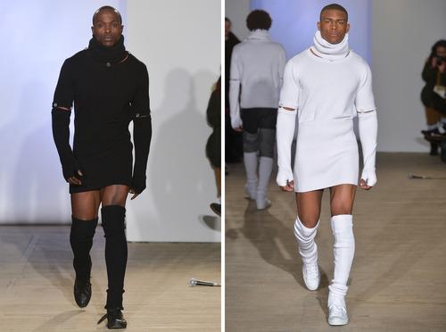 Dare to Wear: Men’s Cashmere Mini Dress