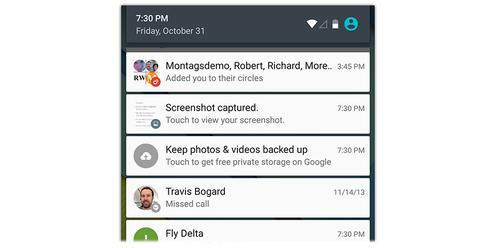 Android Lollipop notifications