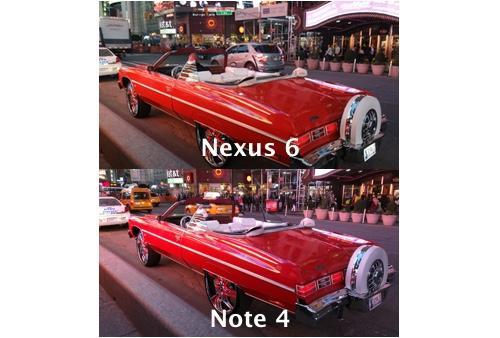 Comparison of photos taken with the Nexus 6 and Note 4