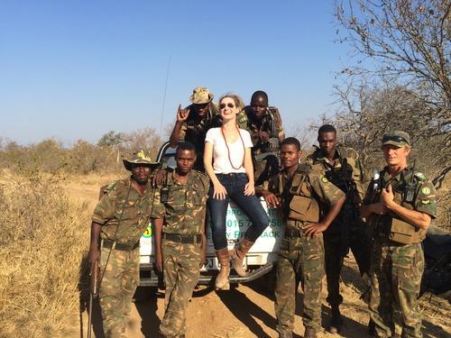 the small crew of Protrack anti rhino poachers