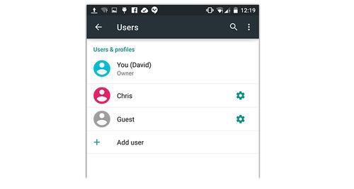 Android Lollipop user accounts