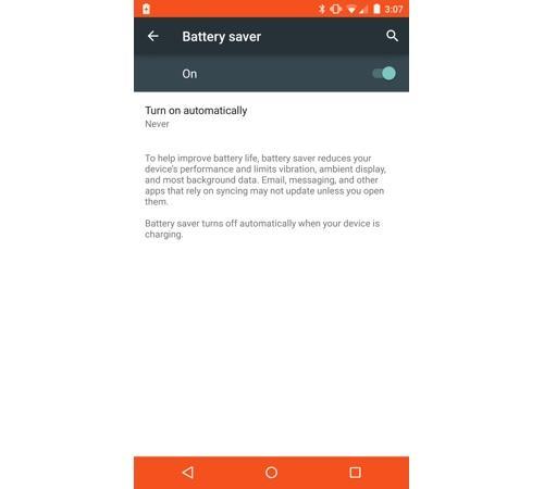 Battery saver feature on Nexus 6