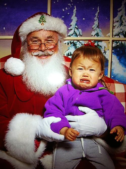 Why do kids cry at Santa?