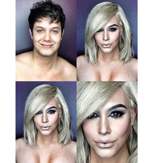 Dad Transforms Himself Into Kim Kardashian With Just Makeup