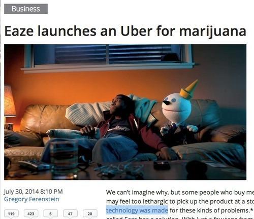 Eaze launches an Uber for marijuana