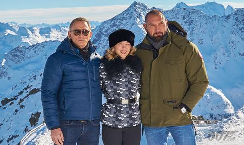 SPECTRE photocall with Daniel Craig, Léa Seydoux and Dave Bautista in  Sölden, Austria