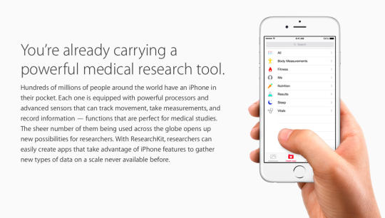 Apple’s ResearchKit Takes Medical Research Years Into the Future