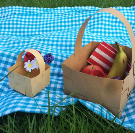 DIY this Paper Picnic Basket for Delicious Adventures in the Great Outdoors