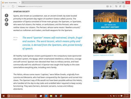 Hands-on with Microsoft’s New Spartan Web Browser