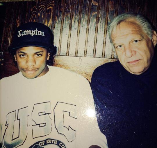 Former N.W.A. manager Jerry Heller with Eric Wright, a.k.a. Eazy-E.