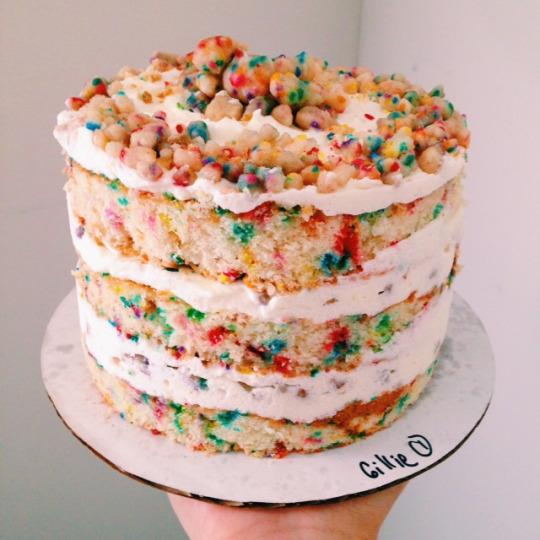 Birthday Cake (by Momofuku Milk Bar) and 2nd Blog Birthday