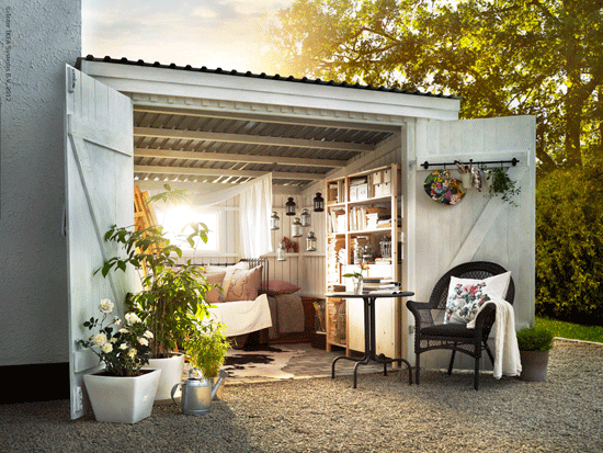 13 prefab sheds transformed into guest houses, home