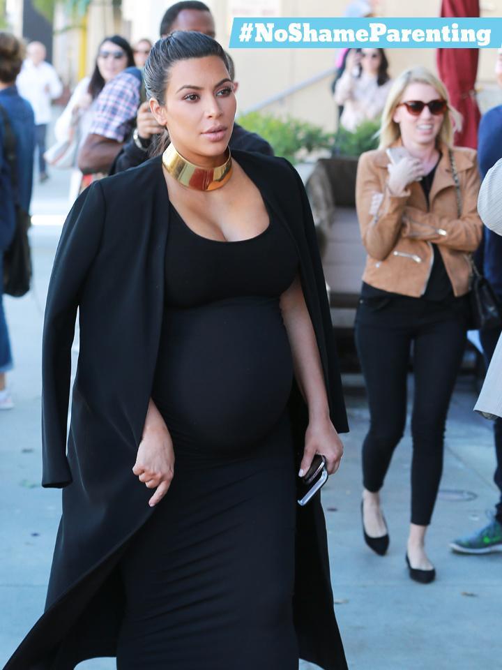 Pregnant Kim Kardashian Silences Fat Shamers With One Word