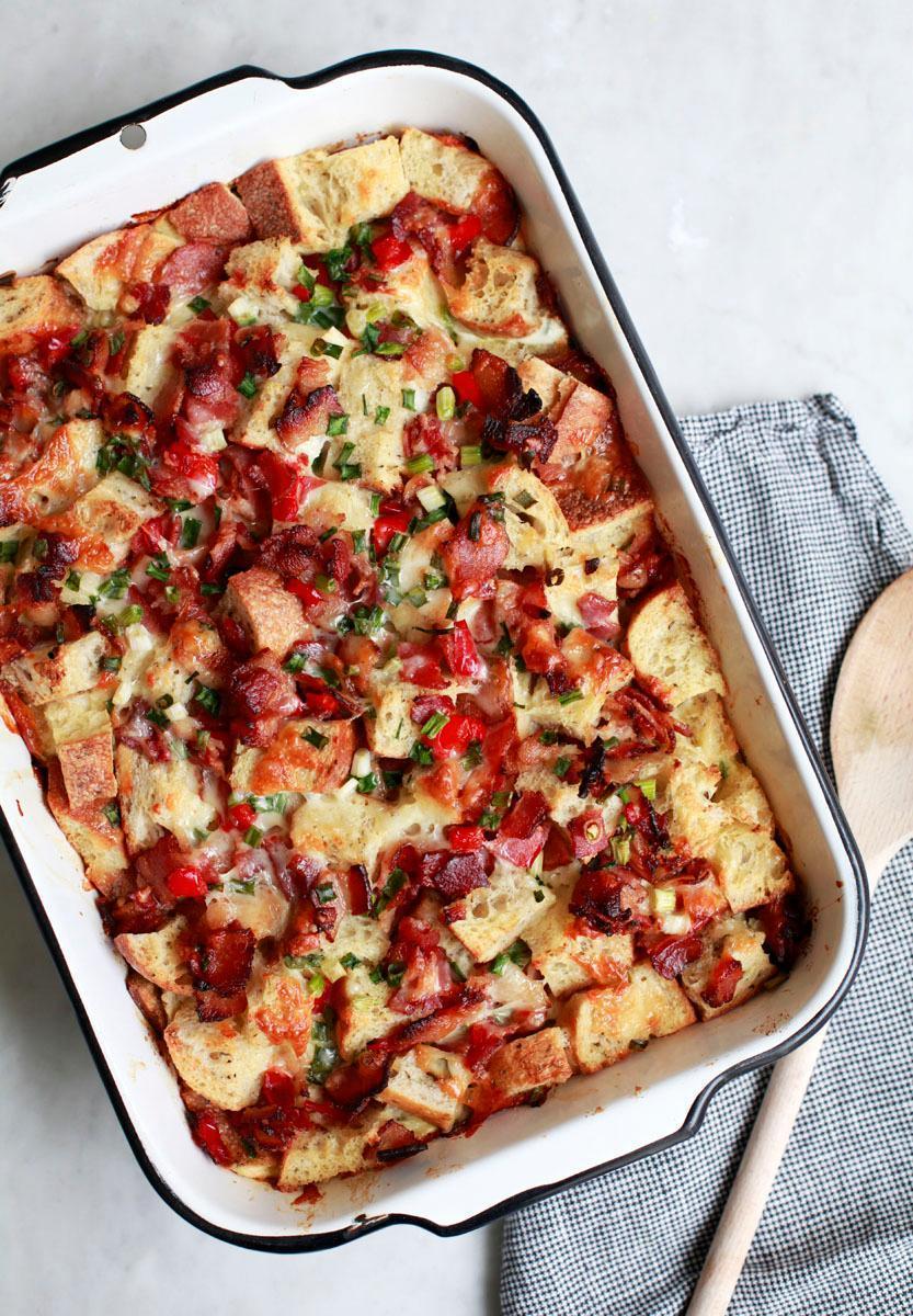 Overnight Bacon and Egg Casserole for Christmas Morning