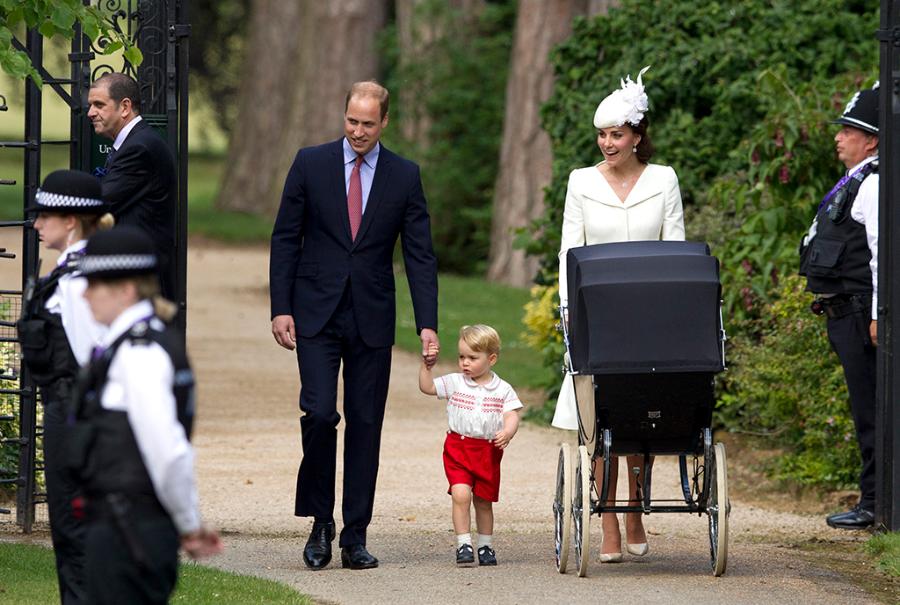 Kate Middleton Gives Princess Charlotte a Royal Stroller Ride to Christening