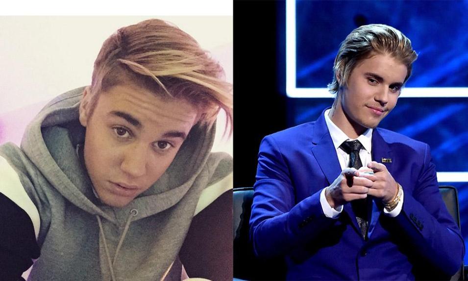 Justin Bieber finall reveals what he's been hiding underneath his hat.