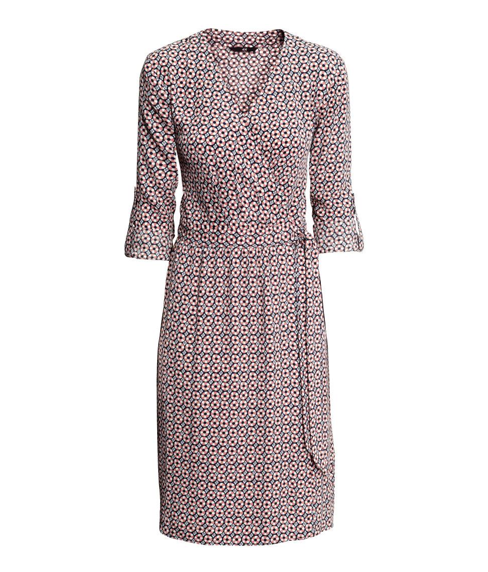 H&M Wrap-Style Dress, $35 | 10 Pink Dresses Kate Middleton Should Wear ...