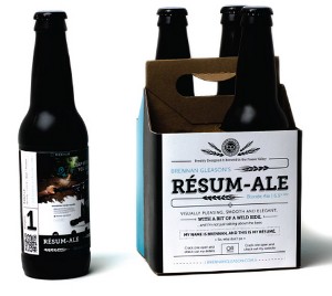 Need a Job? Put Your Resume On Your Beer, Like This Guy