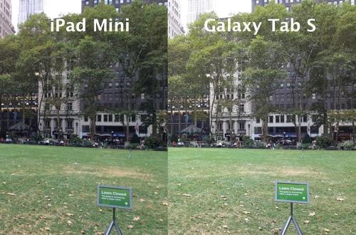 Photos shot with iPad mini and Samsung Galaxy Tab S
