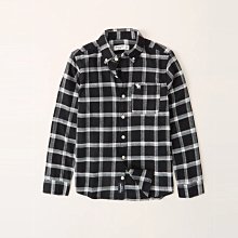 【abercrombie kids】【a&f】af男童款長袖襯衫白鹿黑白格 F02210205-13