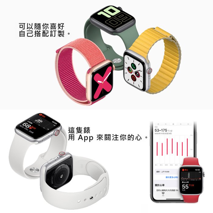 ET手機倉庫【Apple Watch Nike Series 5 GPS 44MM】A2093（現貨、手錶）附發票