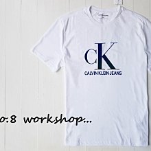 ☆【CK男生館】☆【Calvin Klein漸層絨面LOGO印圖短袖T恤】☆【CK006G5】(M-L)