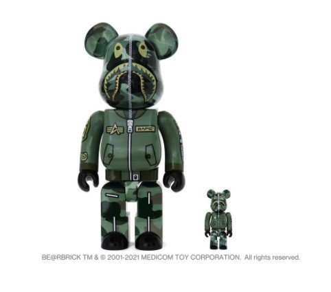 日貨代購CITY】 BAPE ALPHA BE@RBRICK 100% 400% SET 庫柏力克聯名公仔