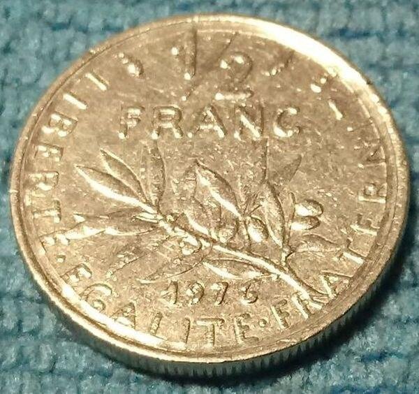 法國 KM#931.1 1976 ½ Franc