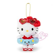 ♥小花花日本精品♥Hello Kitty夏季熱帶沙灘系列 泳圈.墨鏡 絨毛娃娃 吊飾 掛飾 鑰匙圈 布偶08423801