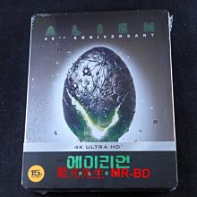 [4K-UHD藍光BD] - 異形 Alien 40週年UHD 限量單碟鐵盒版