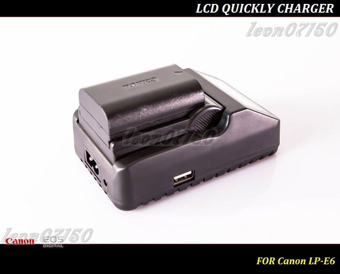 【特價促銷 】全新 CANON LCD 智慧快速充電器 Canon LP-E6 / LP-E6N / LP-E6NH