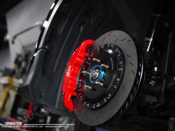 JD-MOTORS SILVERS STIM六活塞 全浮動380mm套裝組 HONDA CRV5 紅/黃/黑實裝