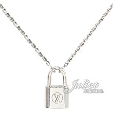 【茱麗葉精品】全新精品 Louis Vuitton LV Q93559 Silver Lockit 限量經典LOGO鎖頭純銀吊墜.銀 現貨