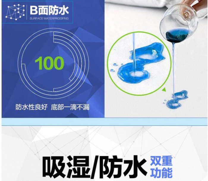 【100%防水透氣-床包式】【5尺雙人(無枕套)】防水保潔墊 床包式保潔墊 床包  戒尿布 床單