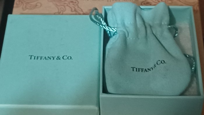 全新品【TIFFANY】單鑽 十字架 925銀 鑽石 項鍊 大 經典款式。