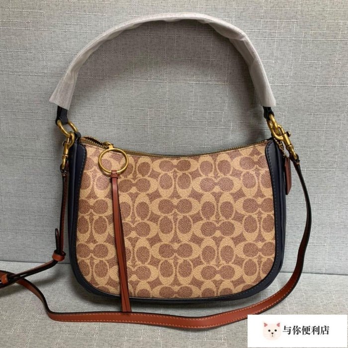 全新 COACH 52577 美國正品代購新款女士月亮包 手提包 單肩包-雙喜生活館