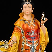 佛像九天玄女站像踏鳳九天圣母娘娘彩繪玄母天尊寺廟家用鎮宅佛像擺件