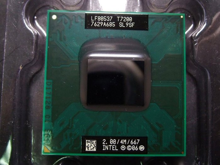 【含稅】Intel Core2 Duo Mobile T7200 2.0G SL9SF 雙核34W正式散片CPU 一年保