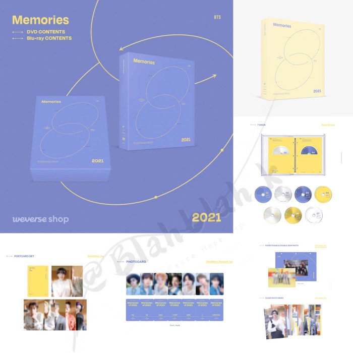 DVD版本賣場！BTS Memories of 2021 防彈少年團回憶錄DVD 官網weverse