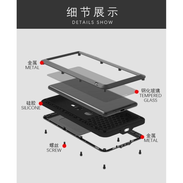【Lovemei】金屬三防殼 適用于Sony Xperia xz3 Xperia xz2 XZ2 Mini防水殼 三防殼-現貨上新912